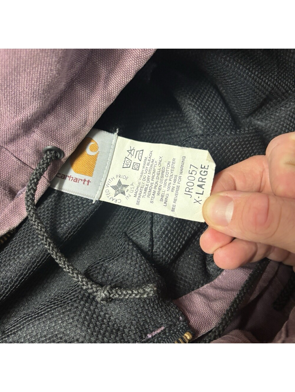 Vintage Carhartt Southwest Hooded Aztec Active Jacket “Damson” JR0057 Men’s XL - Picture 3 of 9
